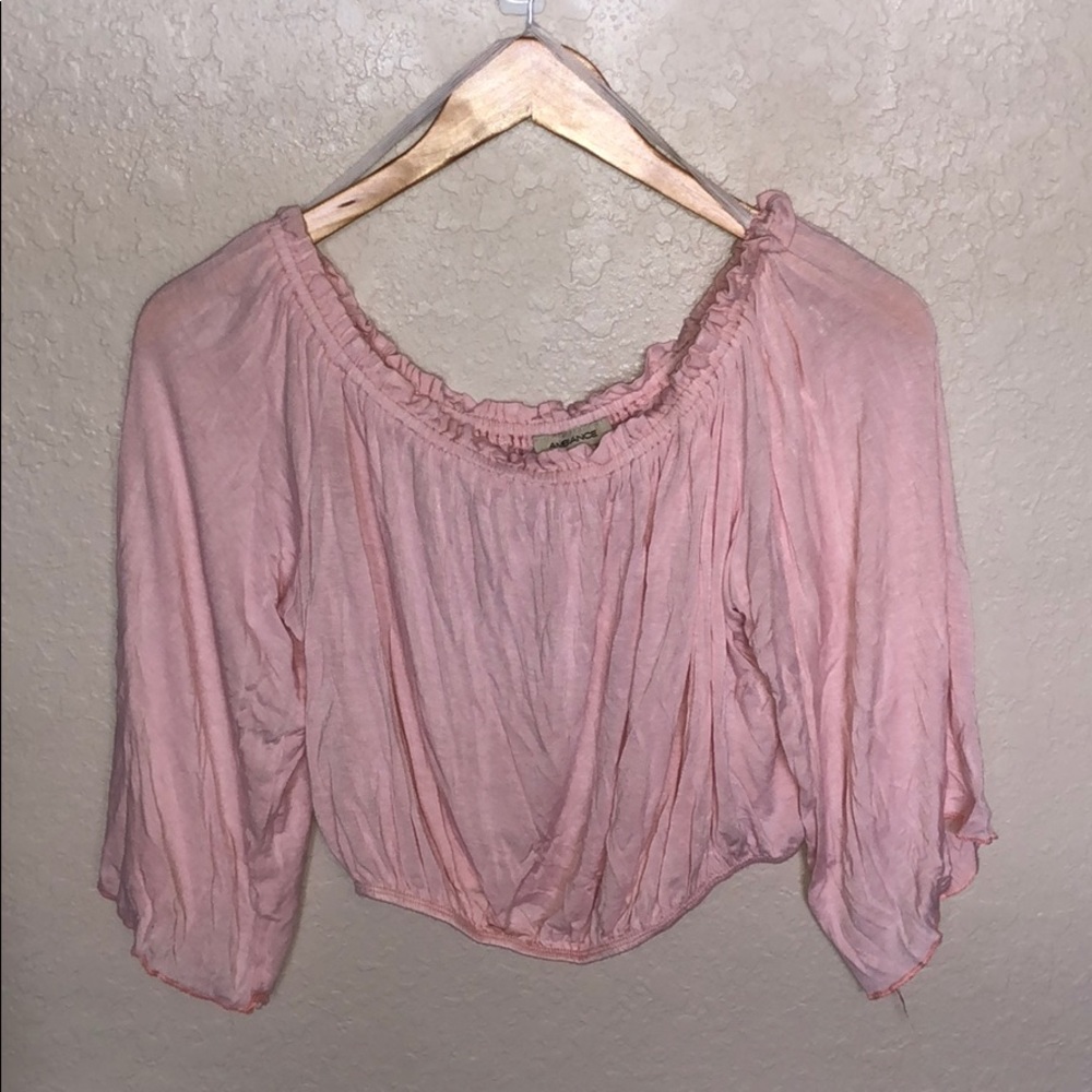 Light Pink Off the shoulder Blouse